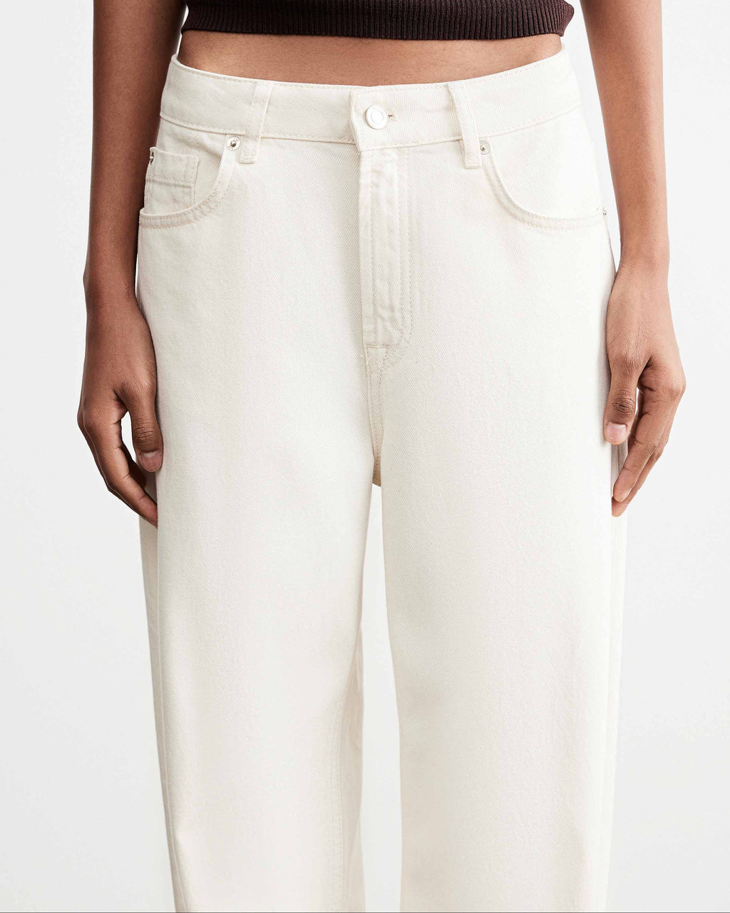 Wide Cream Denim