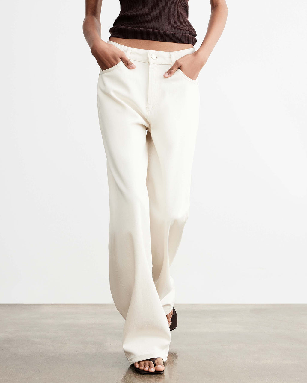 Wide Cream Denim