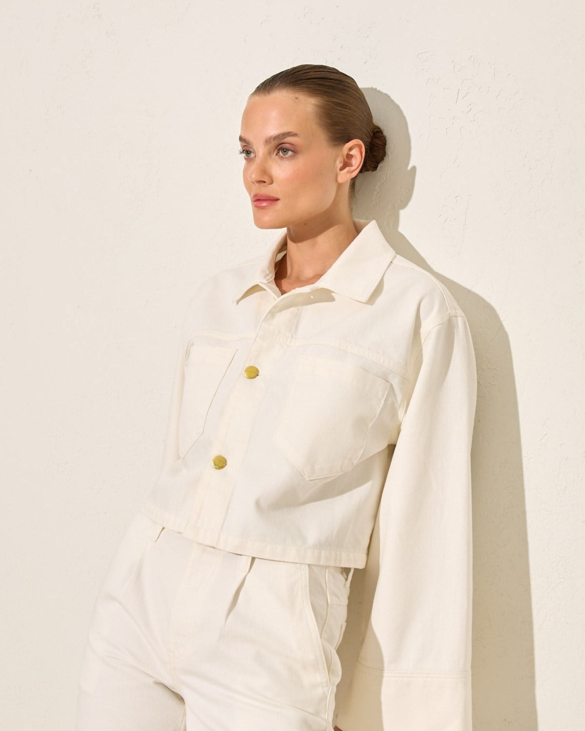 White Denim Jacket