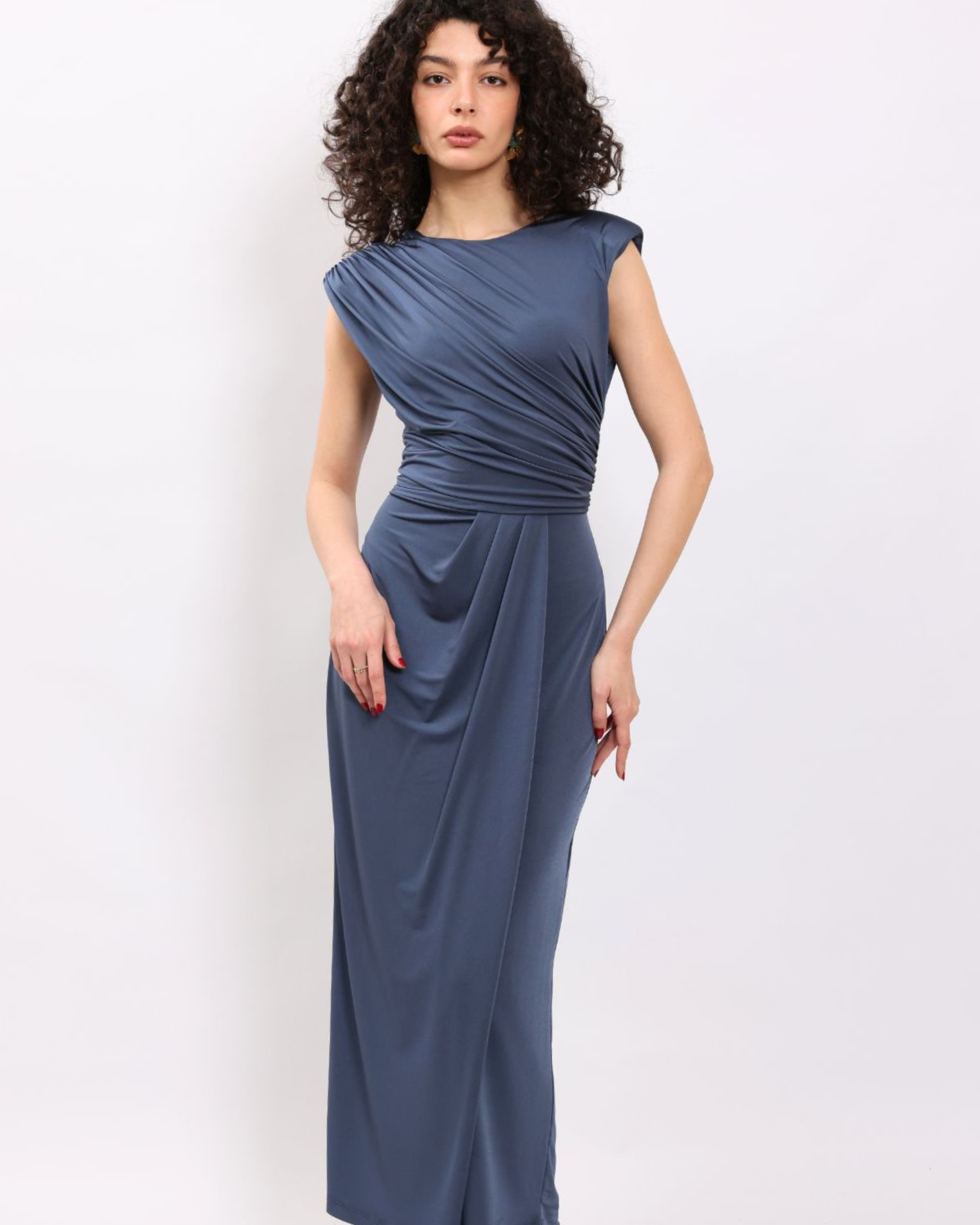 Ruched Line Dress