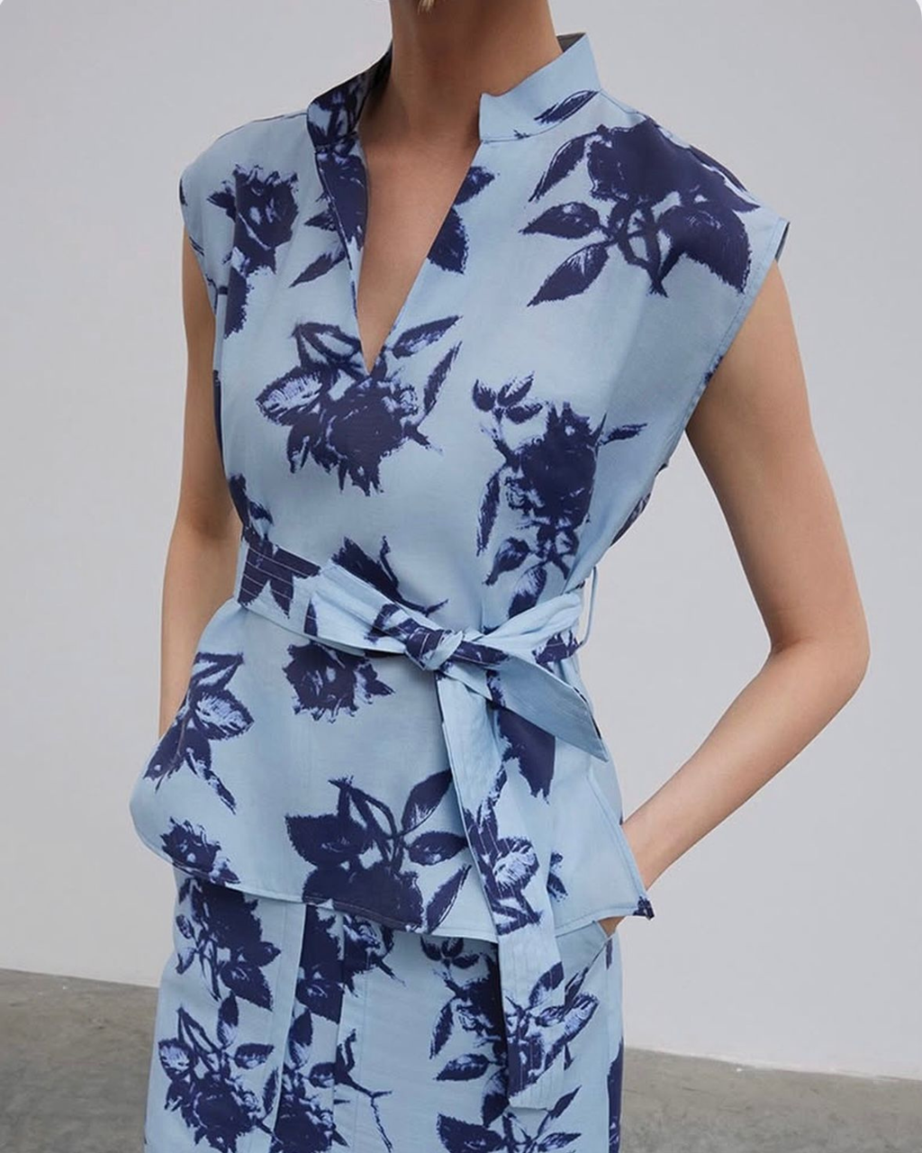 Floral Tie-Waist