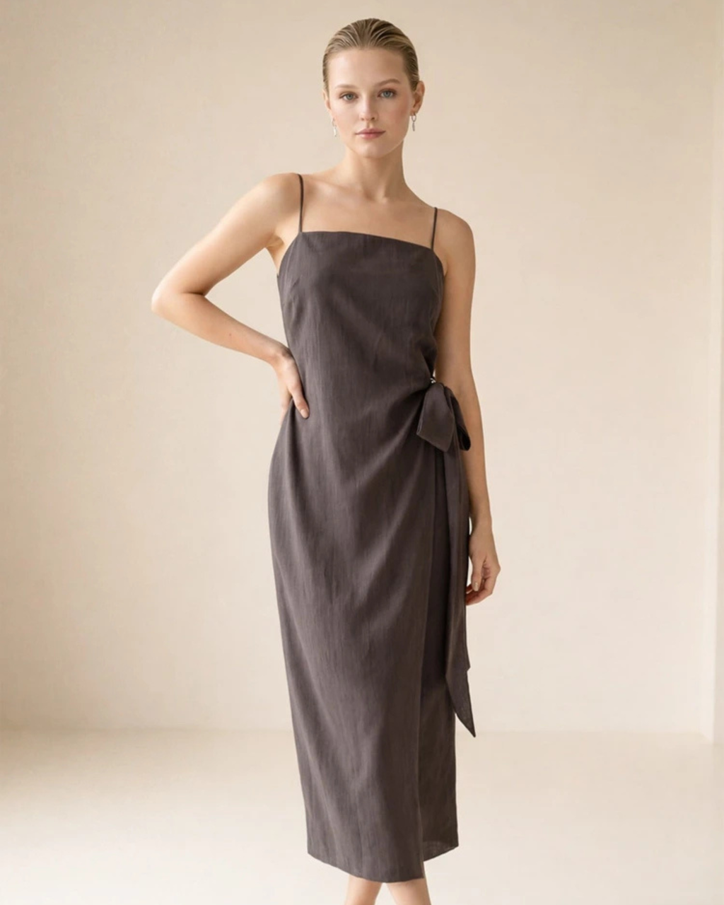 Linen Strap Dress