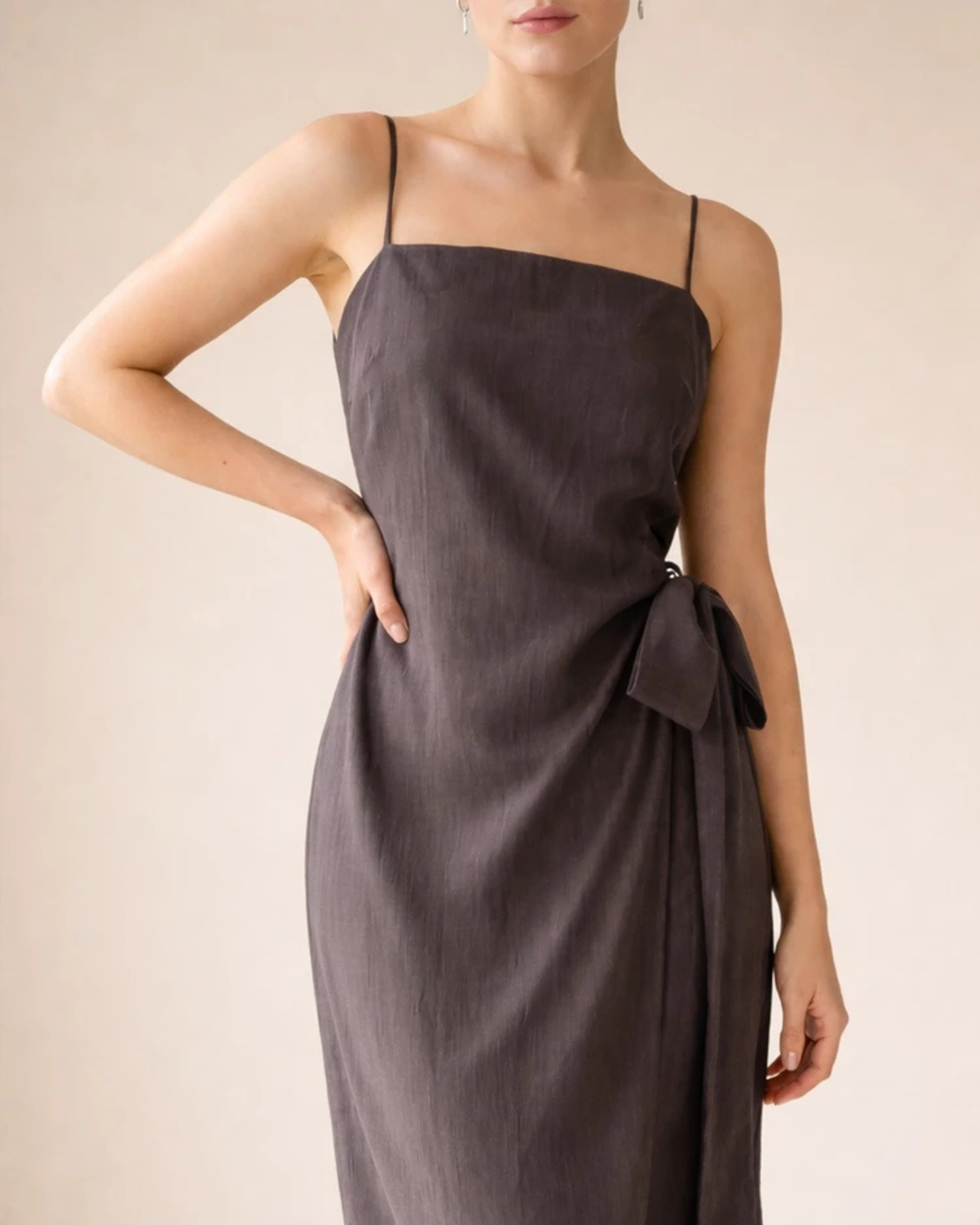 Linen Strap Dress