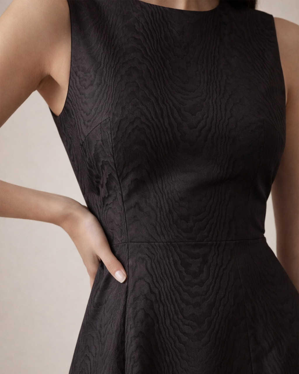 Moire Jacquard Midi