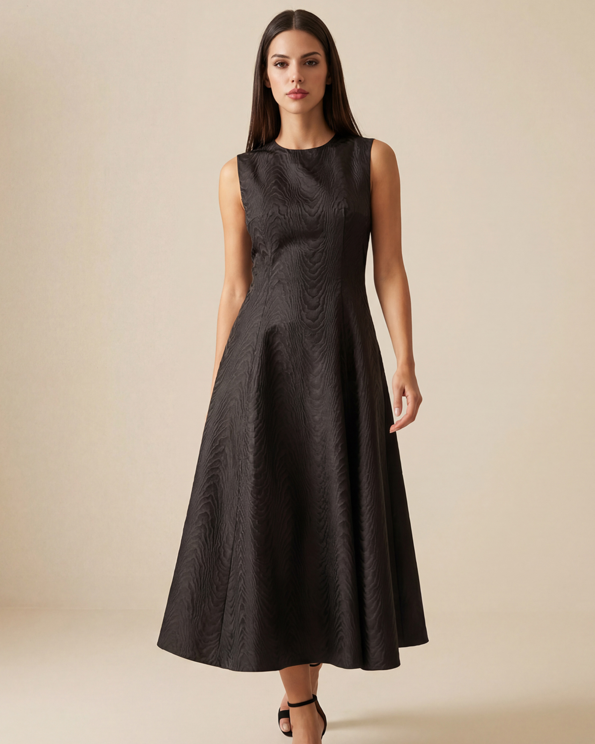 Moire Jacquard Midi