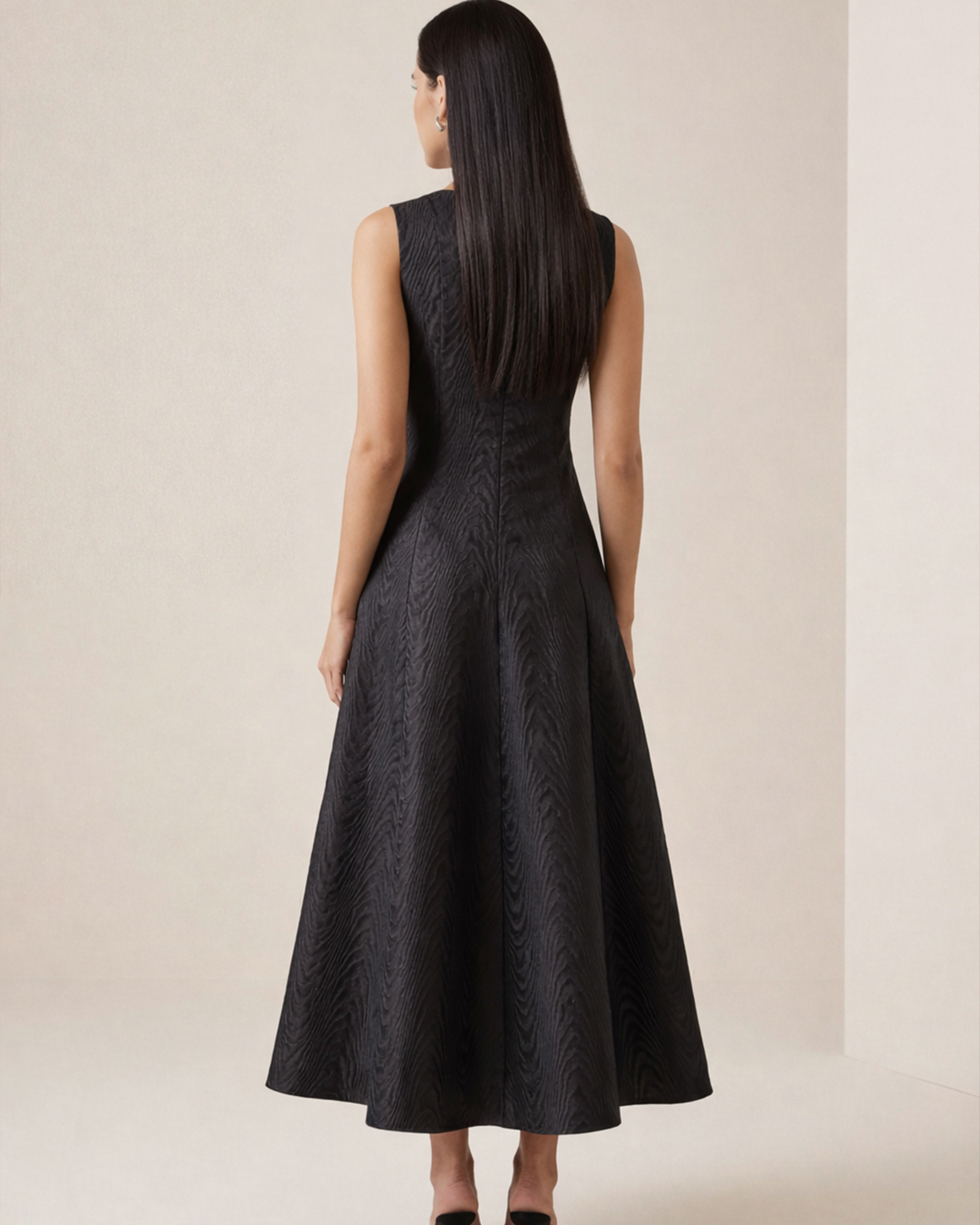 Moire Jacquard Midi
