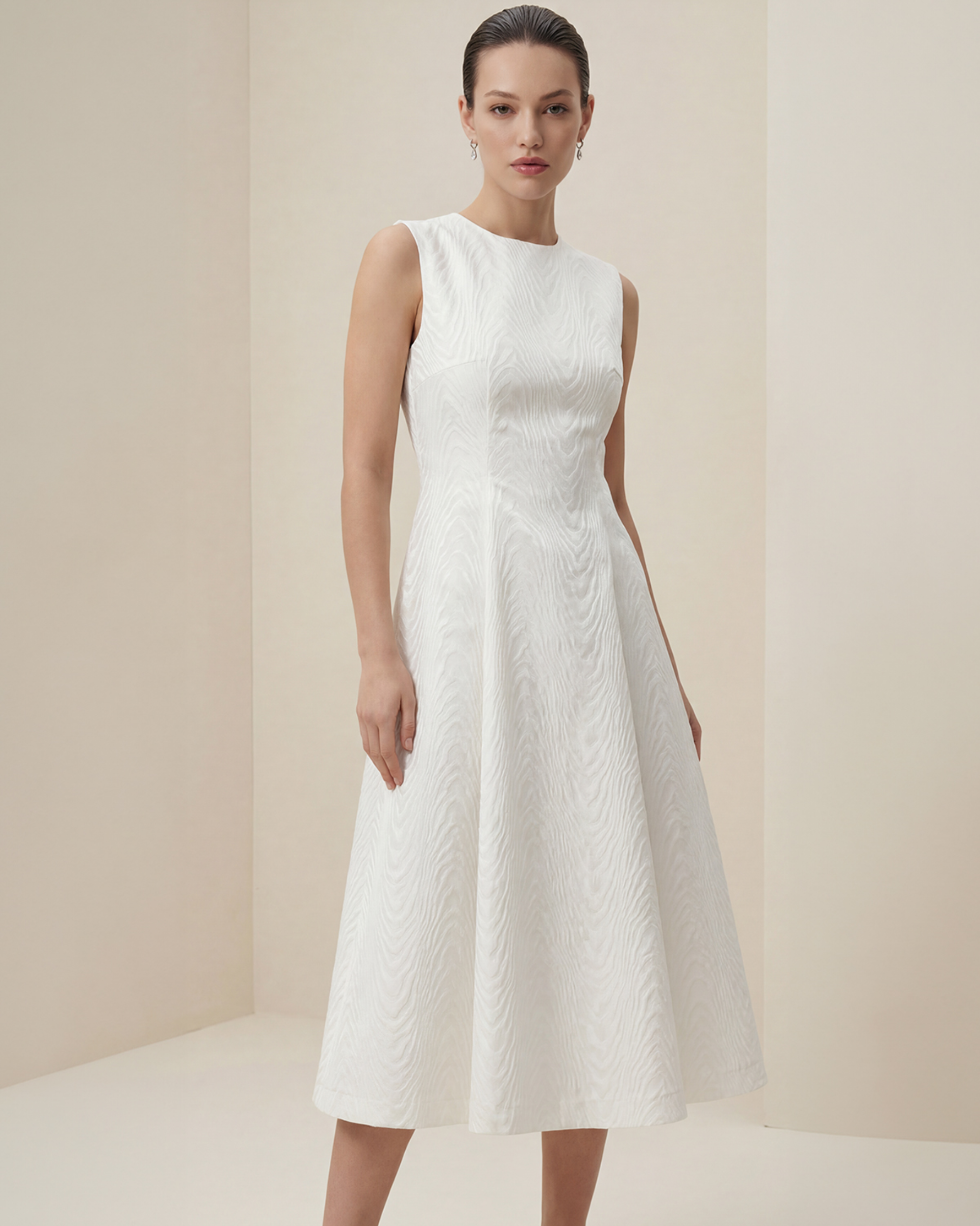 Moire Jacquard Midi