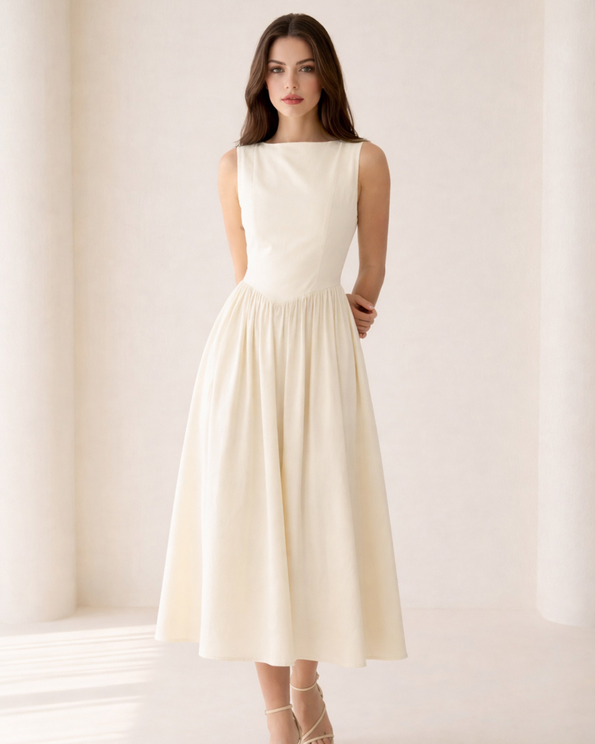 Defined Waist Midi