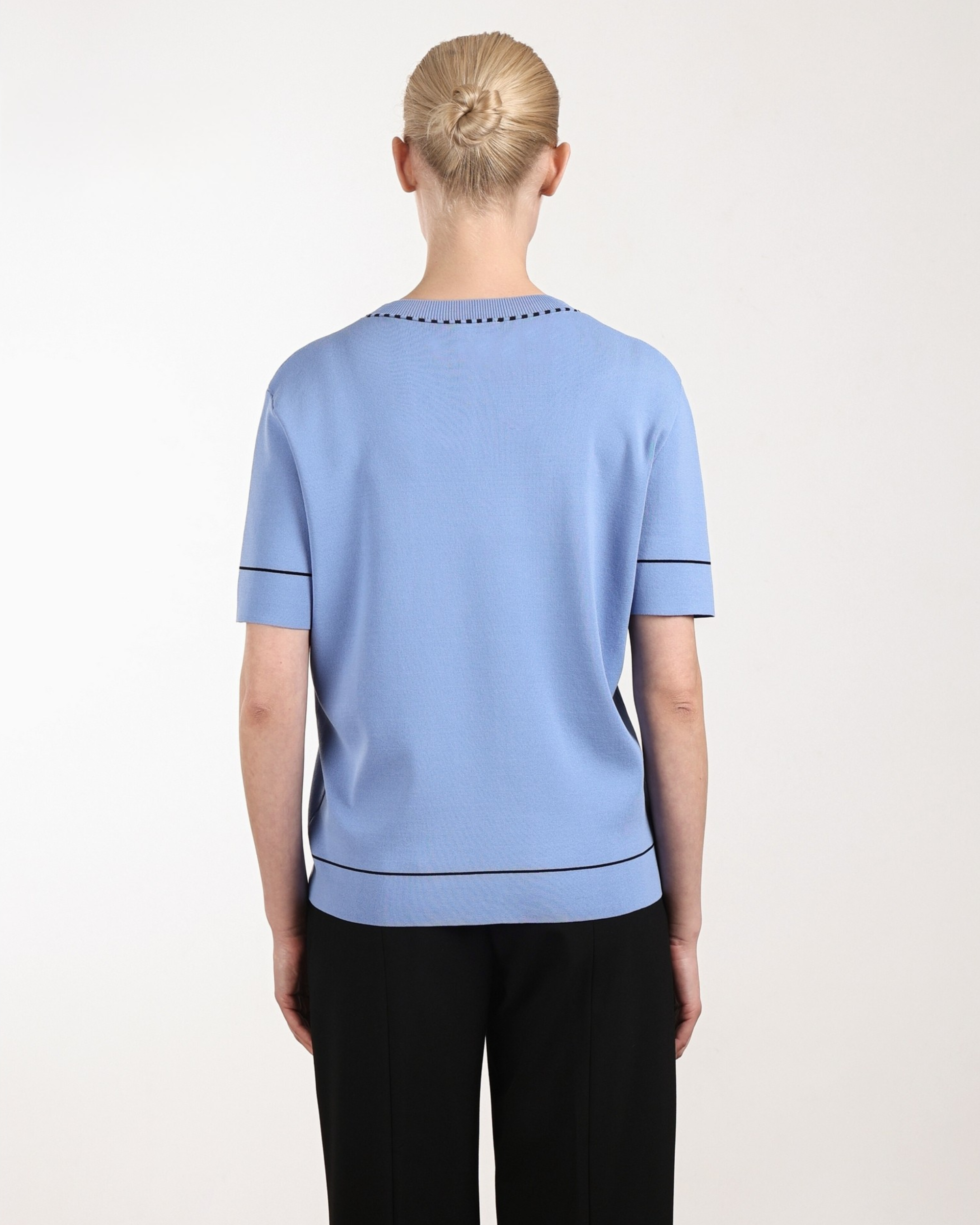 Contrast Stitch Top