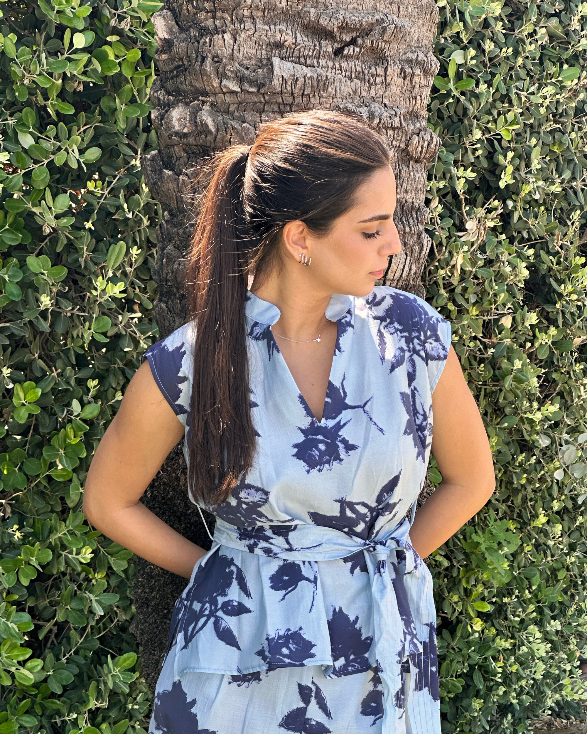 Floral Tie-Waist