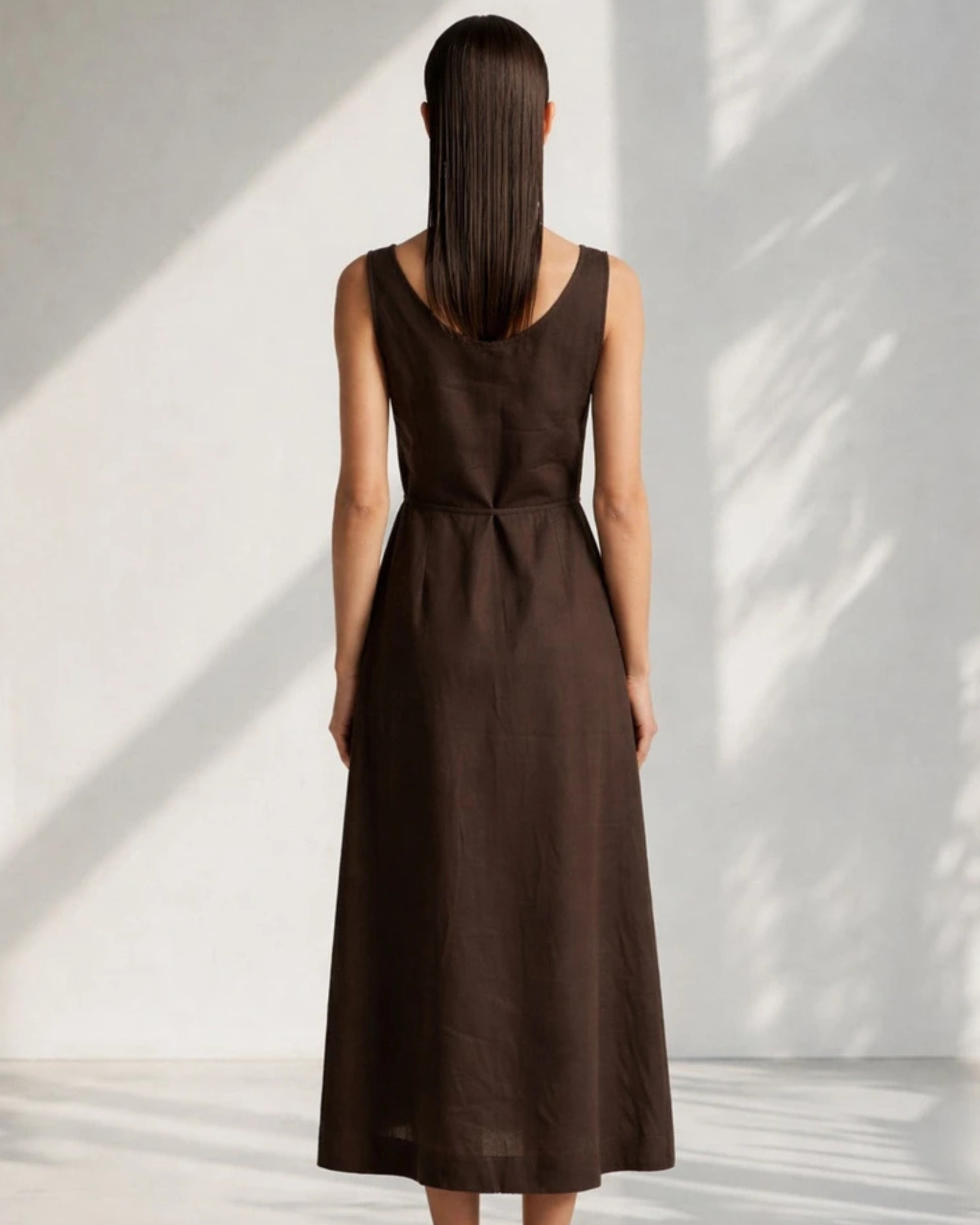 Linen Midi Dress