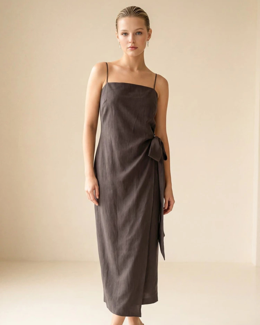 Linen Strap Dress