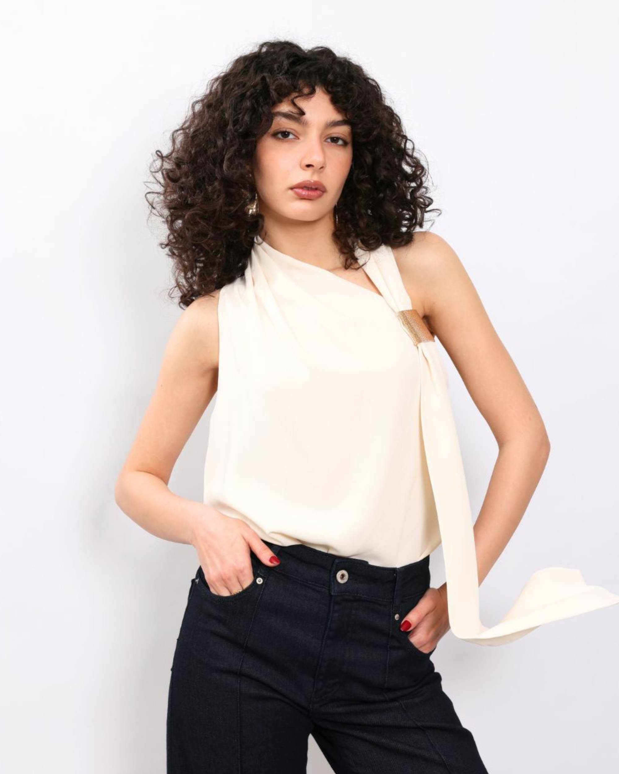 Gold Clasp Top