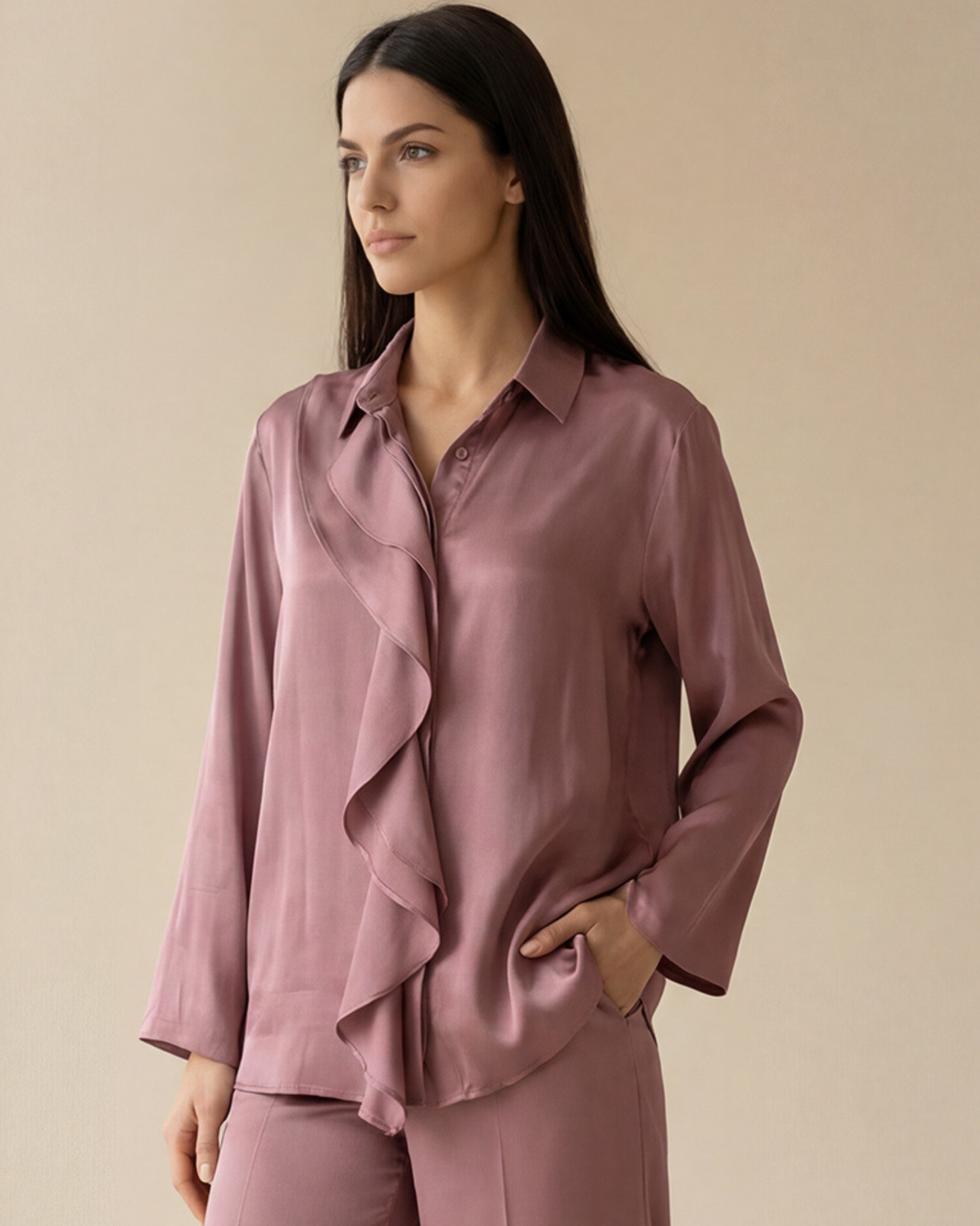 Soft Ruffle Shirt