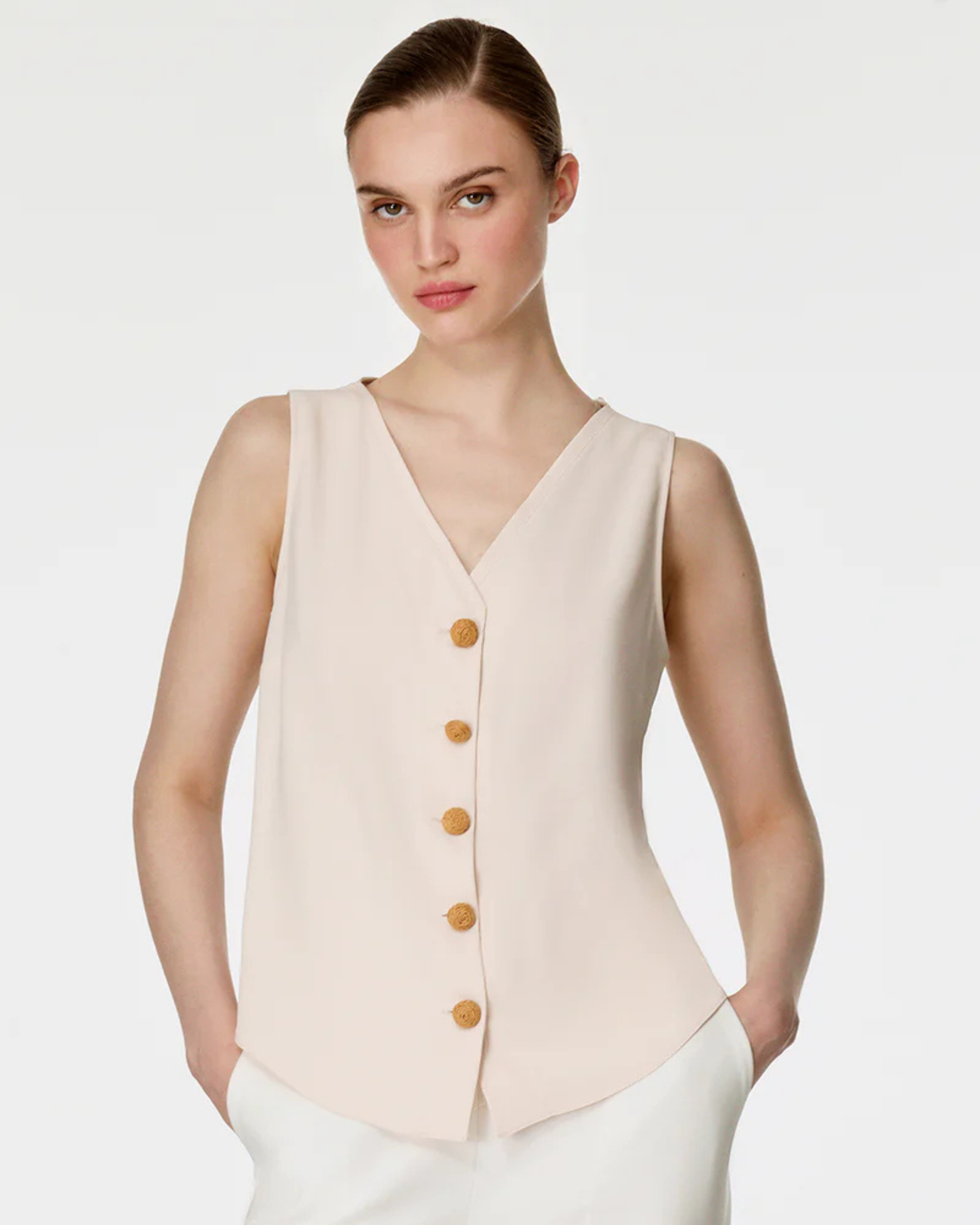 Rattan Button Waistcoat