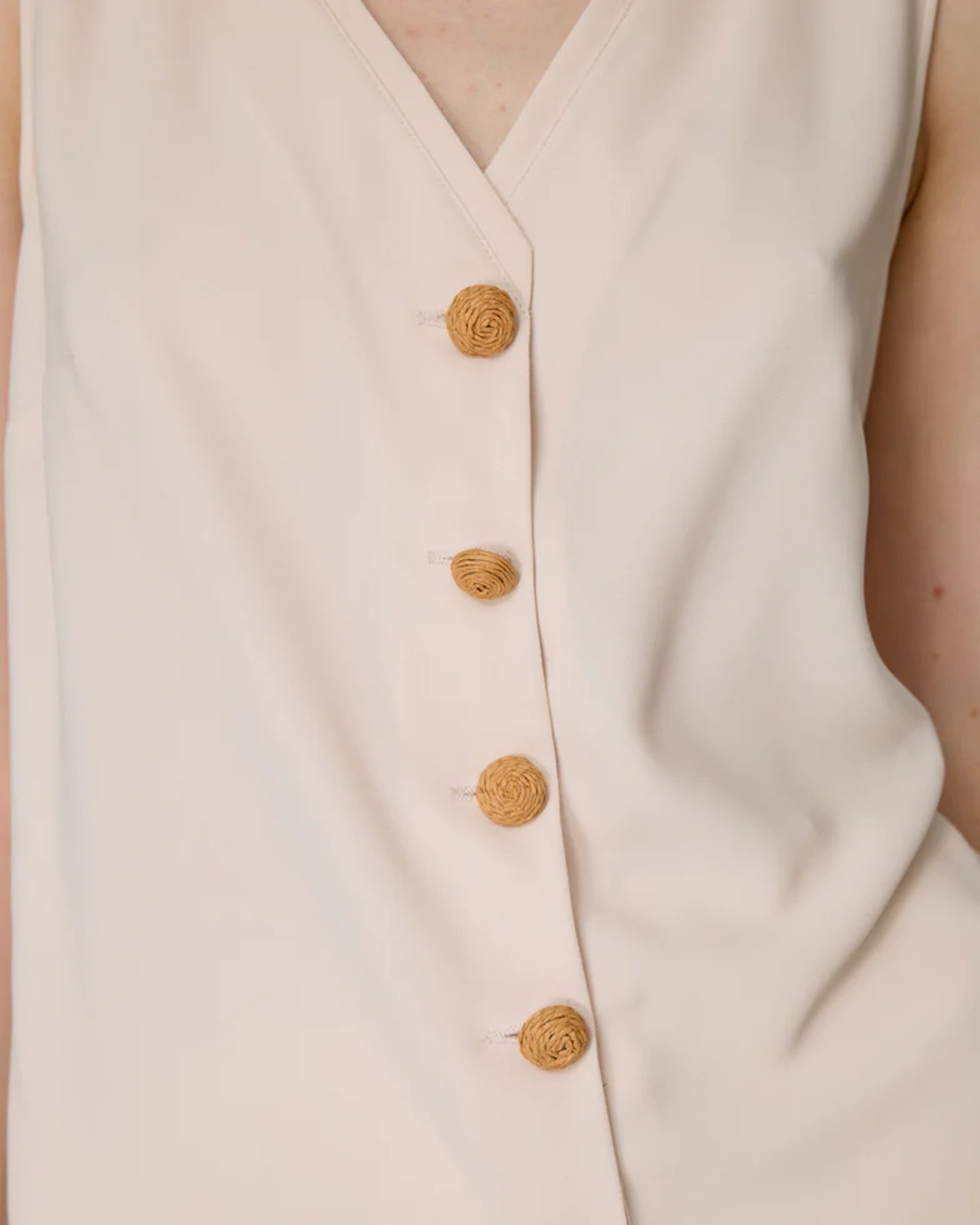 Rattan Button Waistcoat