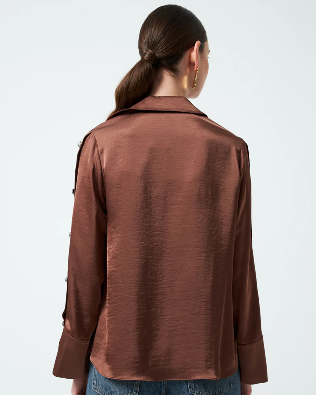 Collared Cowl Shirt
