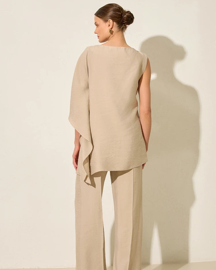 One Shoulder Sand Top