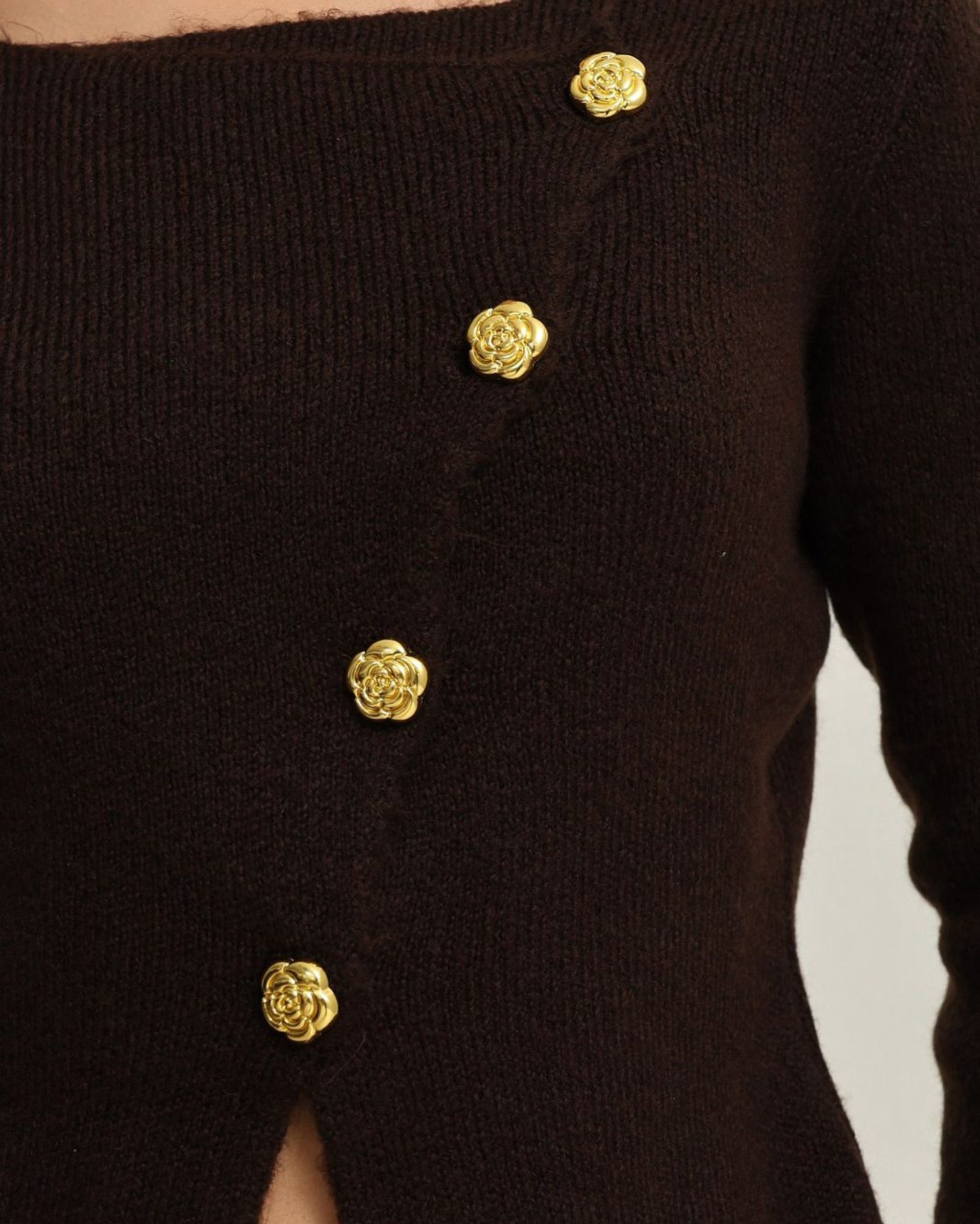 Buttoned Knit