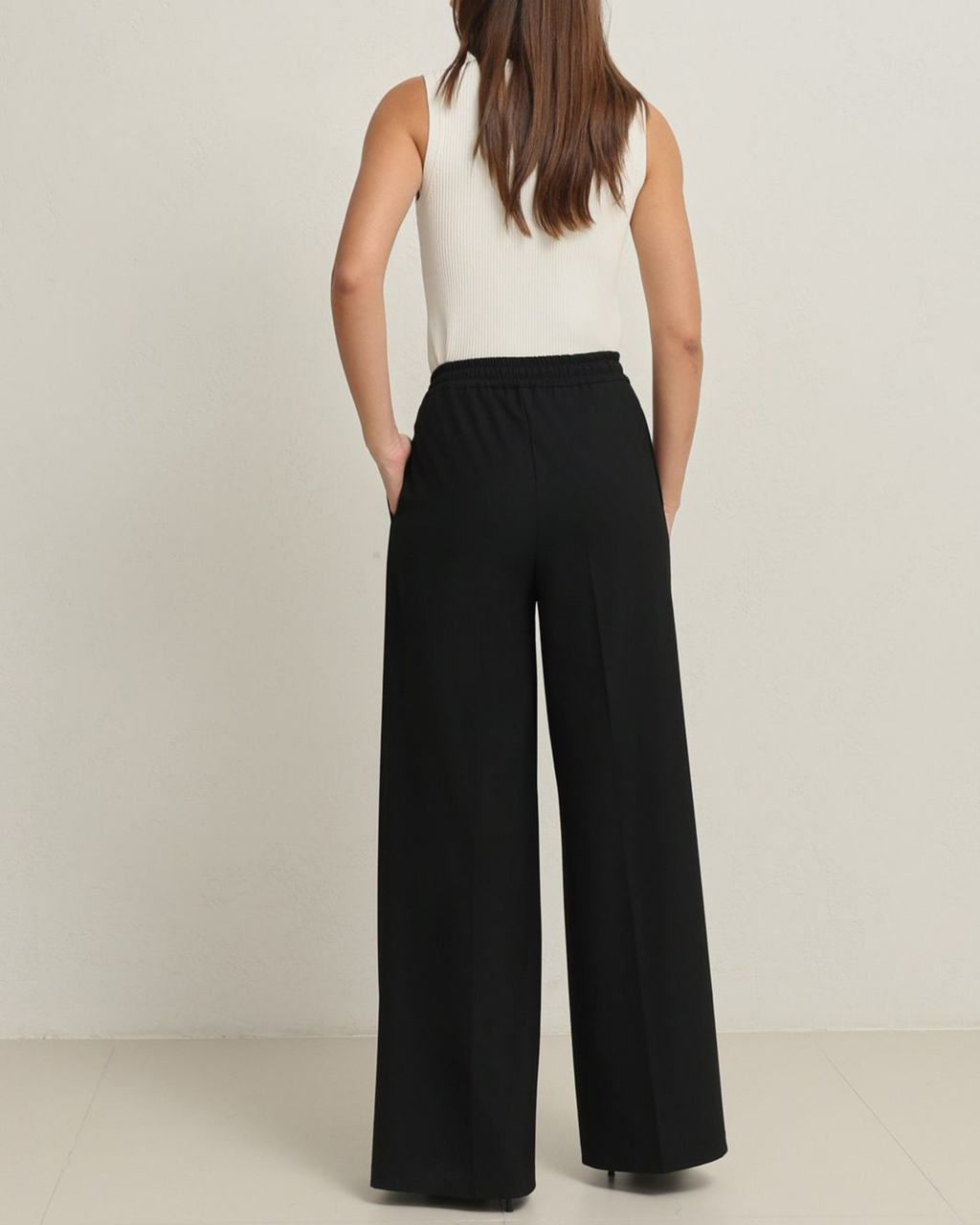 Drawstring Wide-Leg