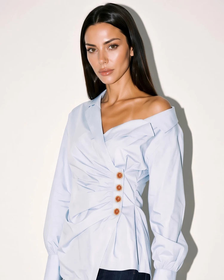 Button Waist Shirt