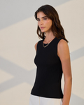 Sleeveless Rib Knit
