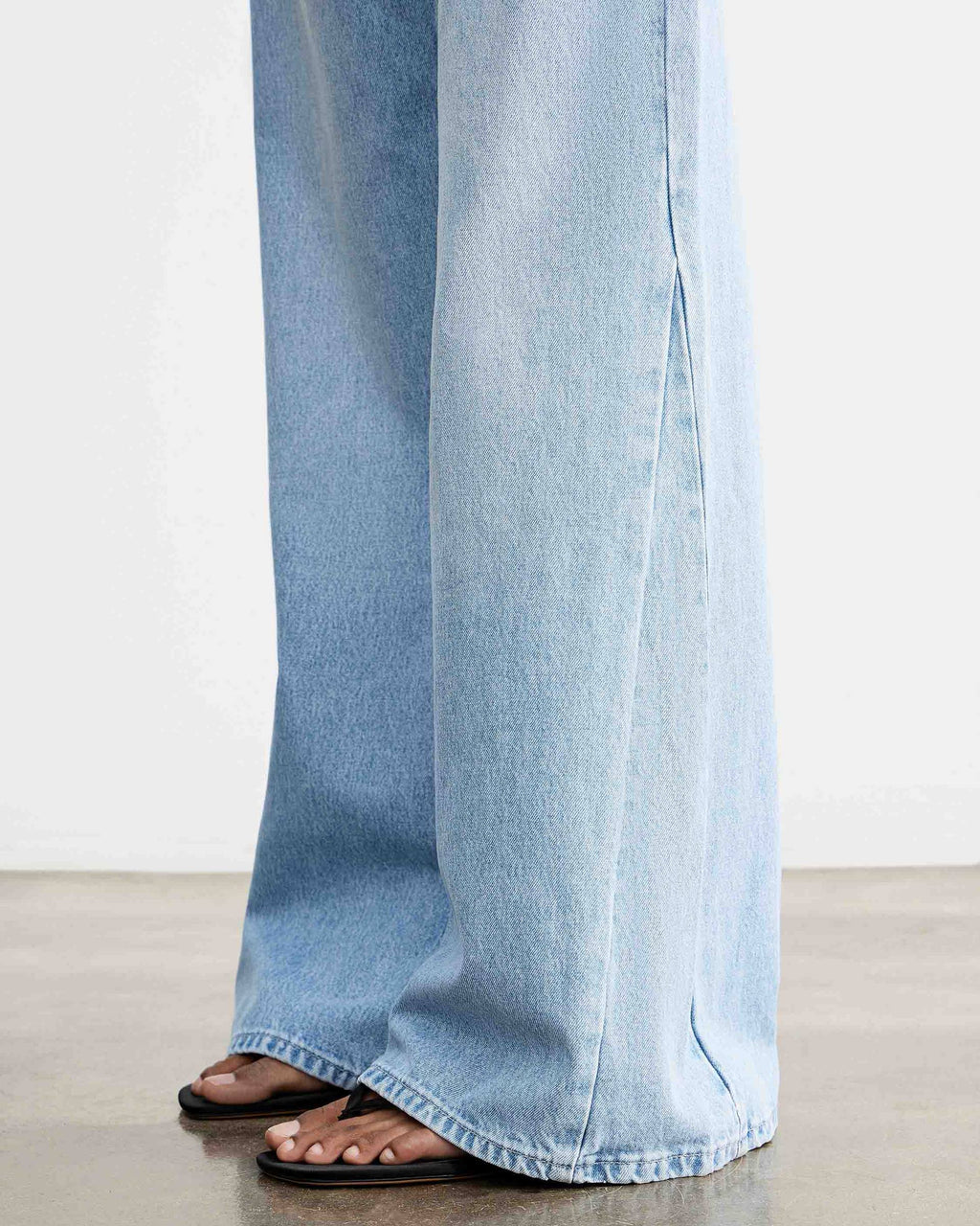 Washed Wide Leg Denim