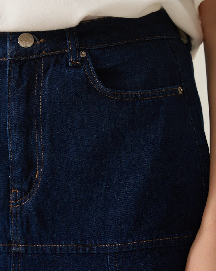 Denim A-Line Skirt
