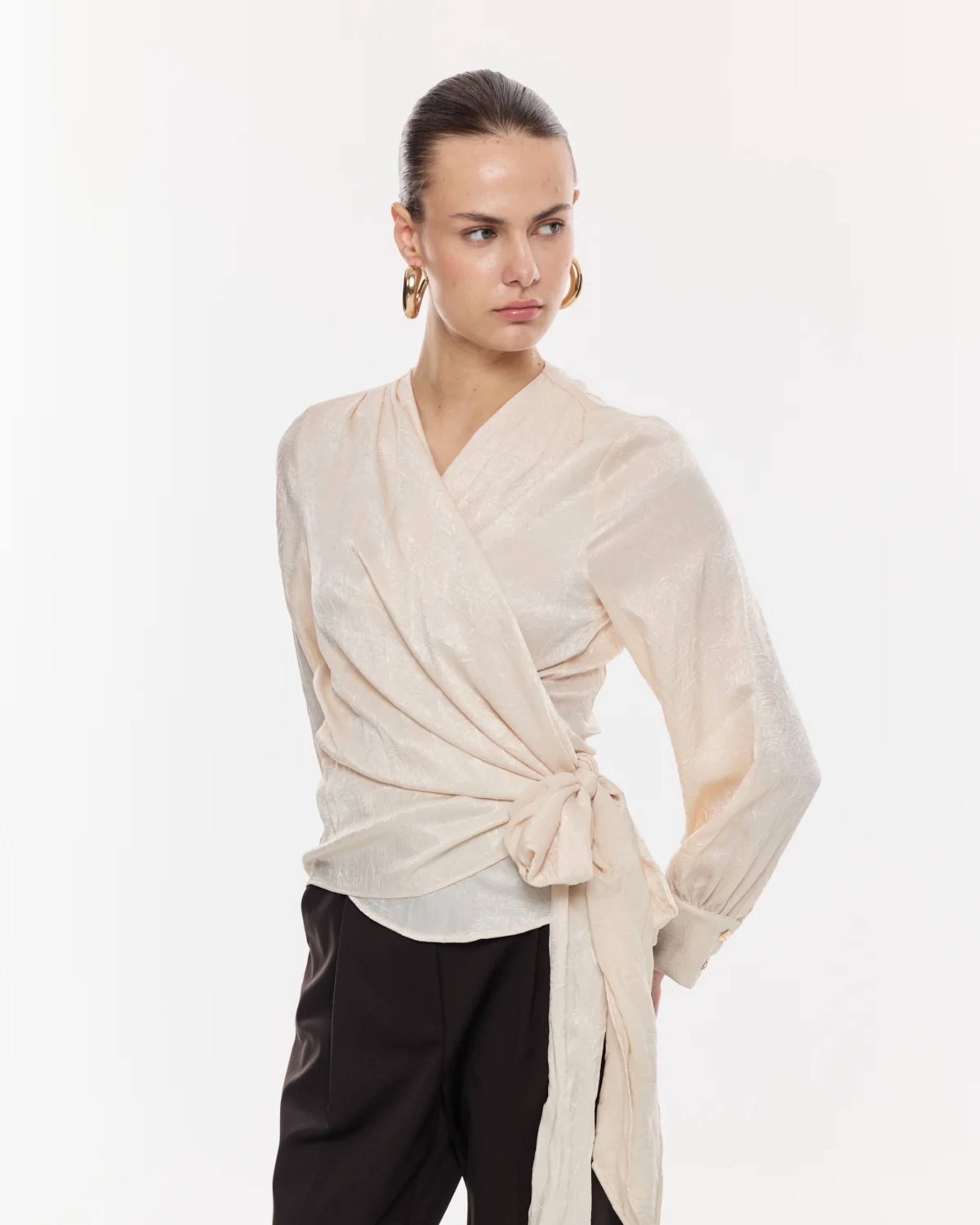 Front Wrap Blouse