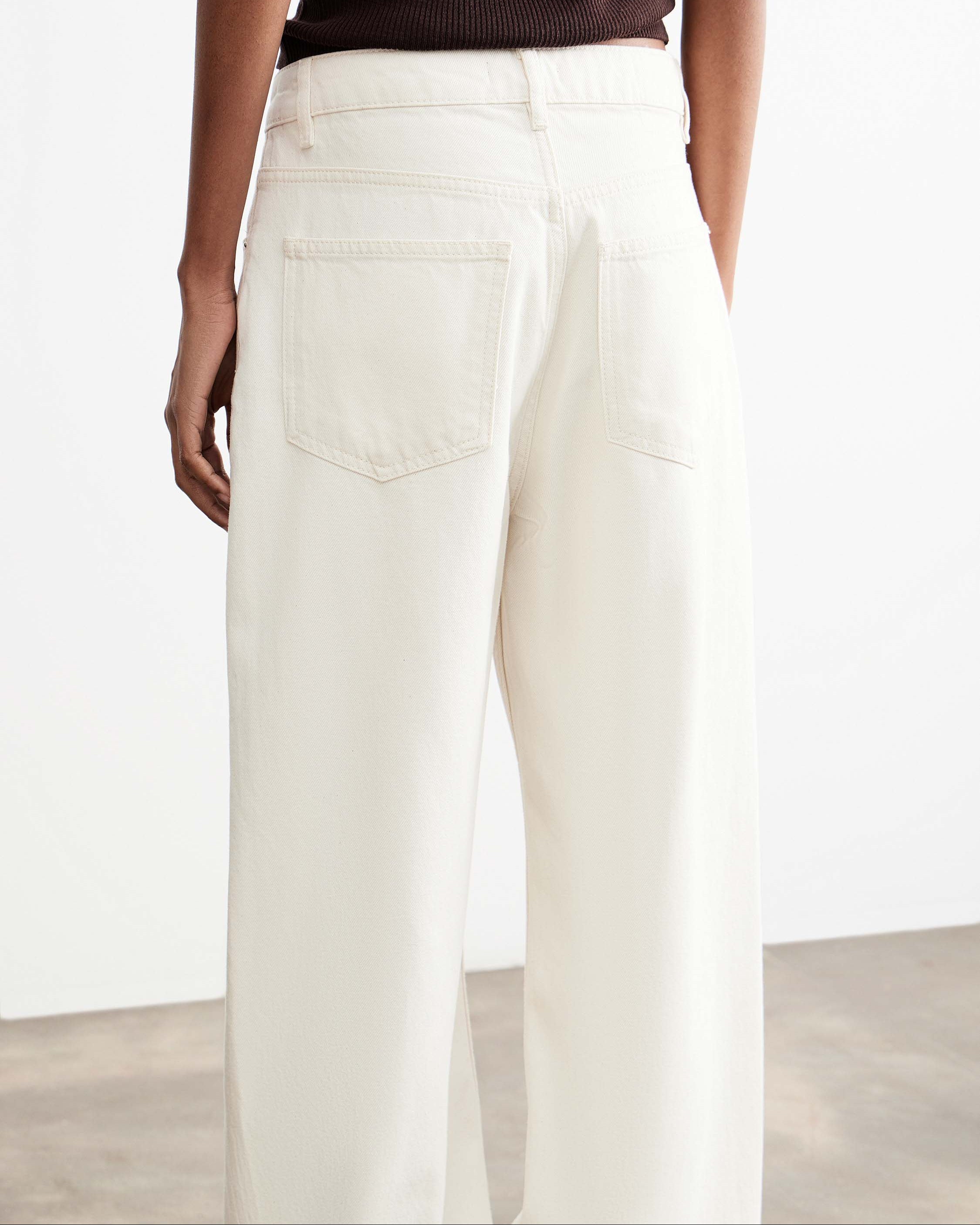 Wide Cream Denim