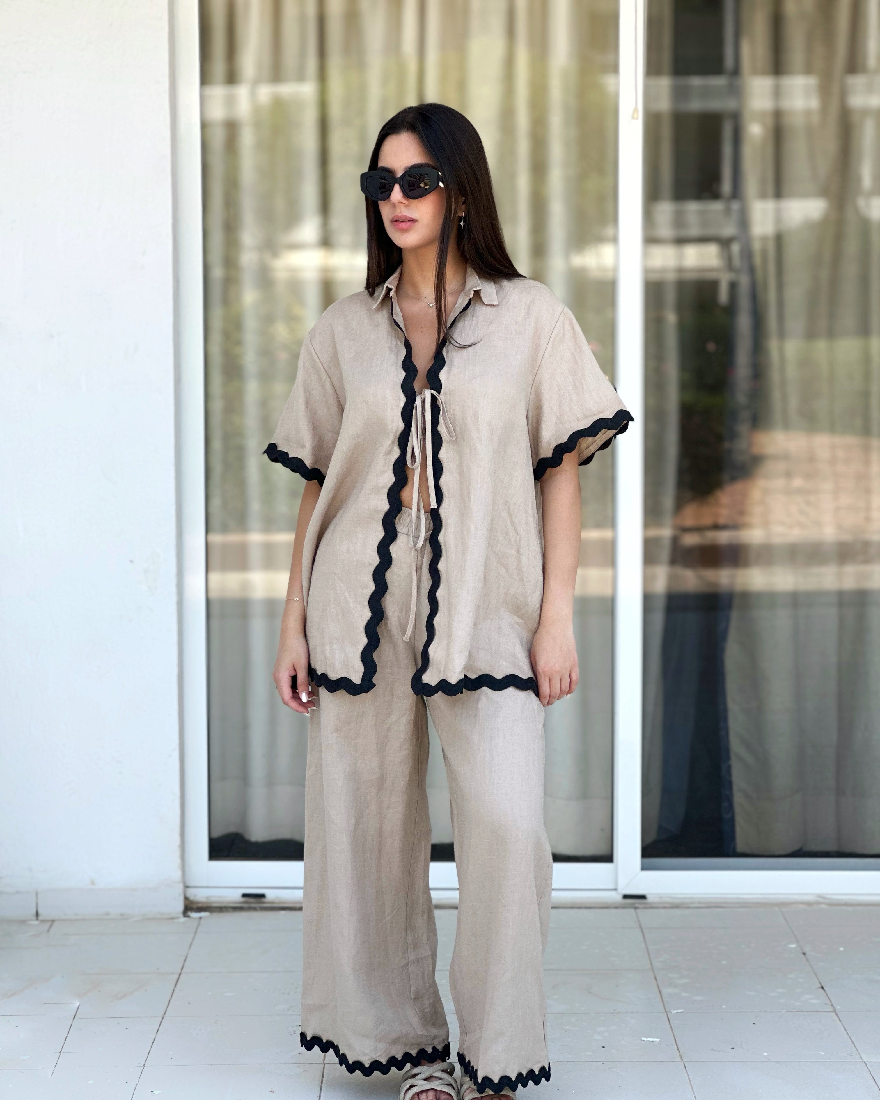 Ric Rac Trim Linen