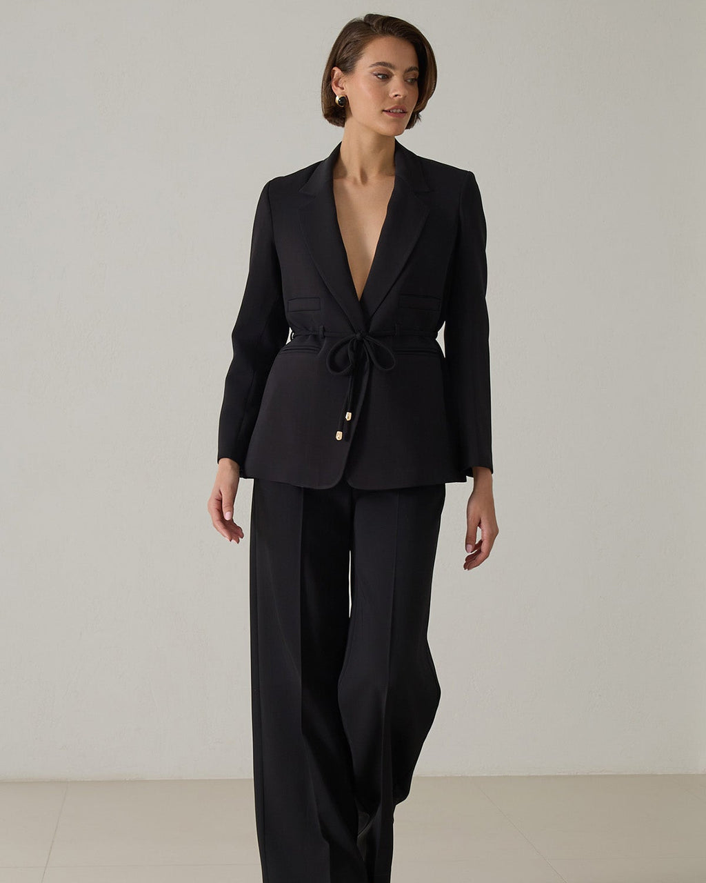Drawstring Waist Suit