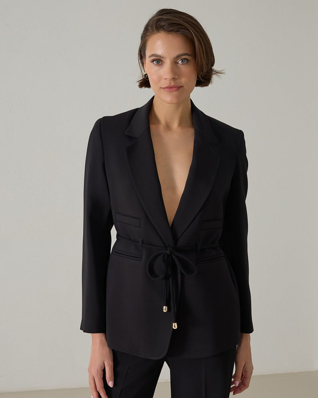 Drawstring Waist Suit