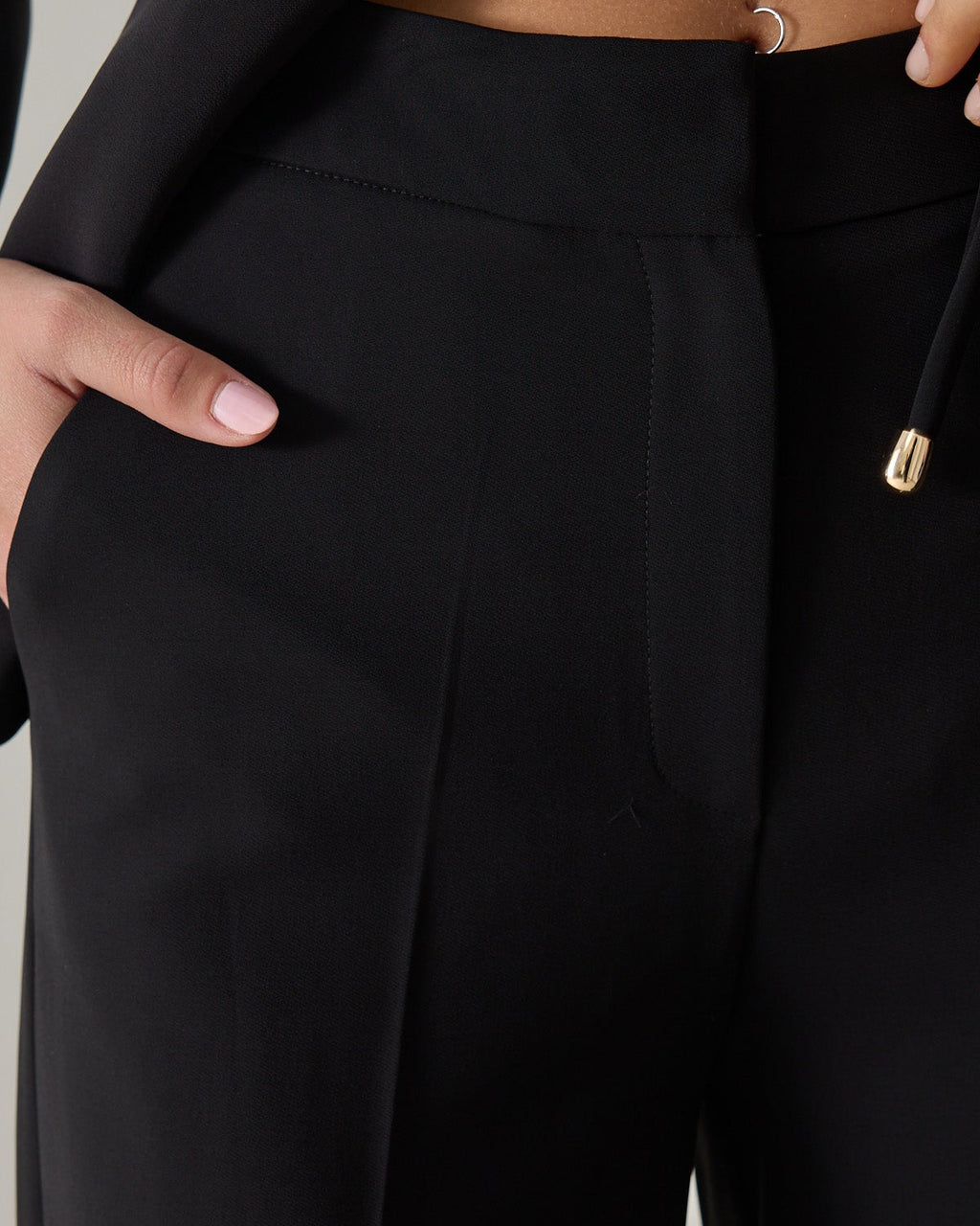 Drawstring Waist Suit