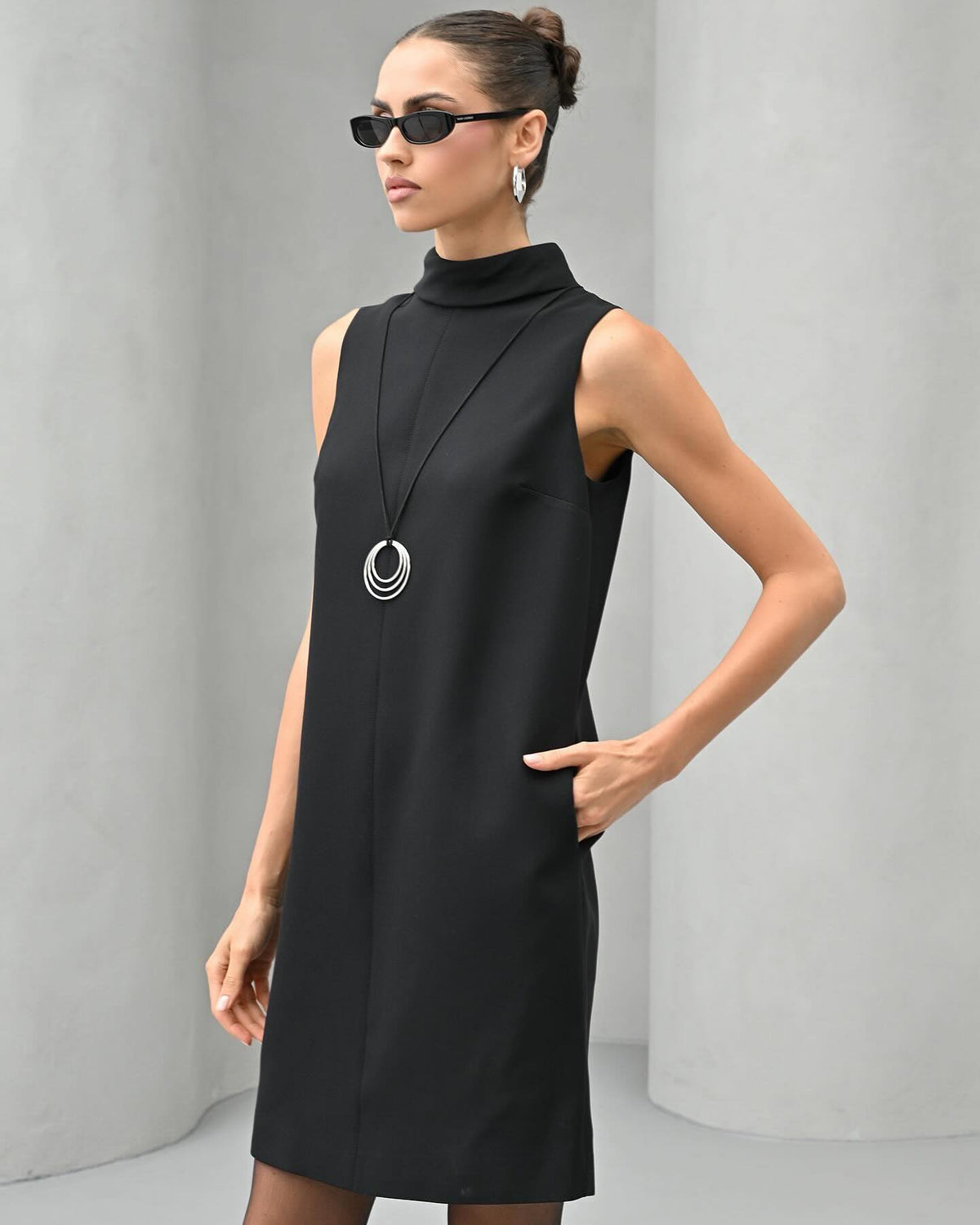 Turtleneck Mini Dress