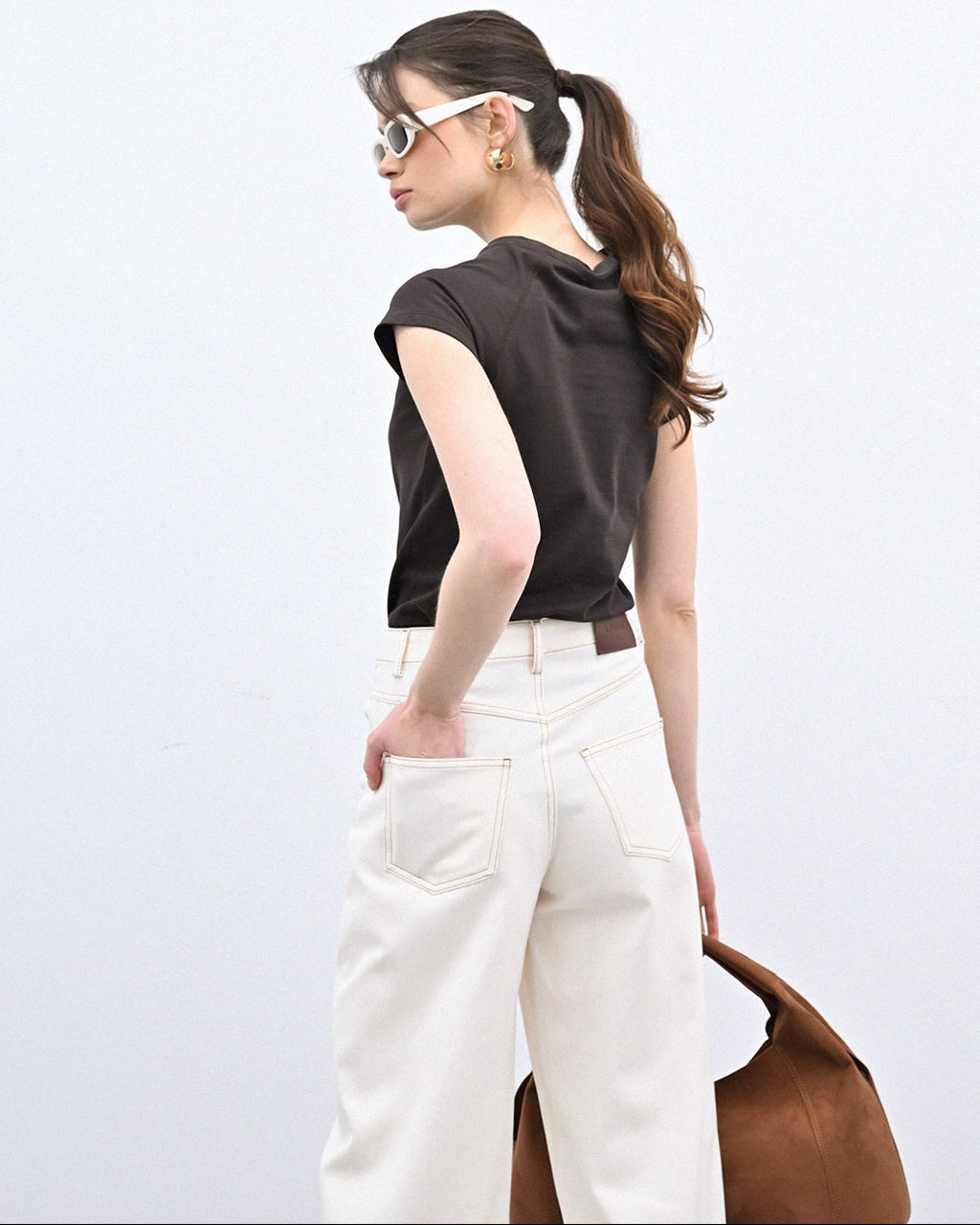 Cotton Wide-Leg Denim