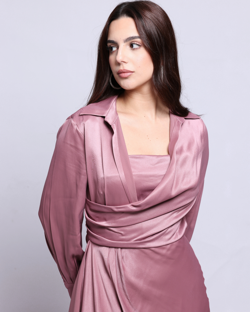 Satin Line Dress