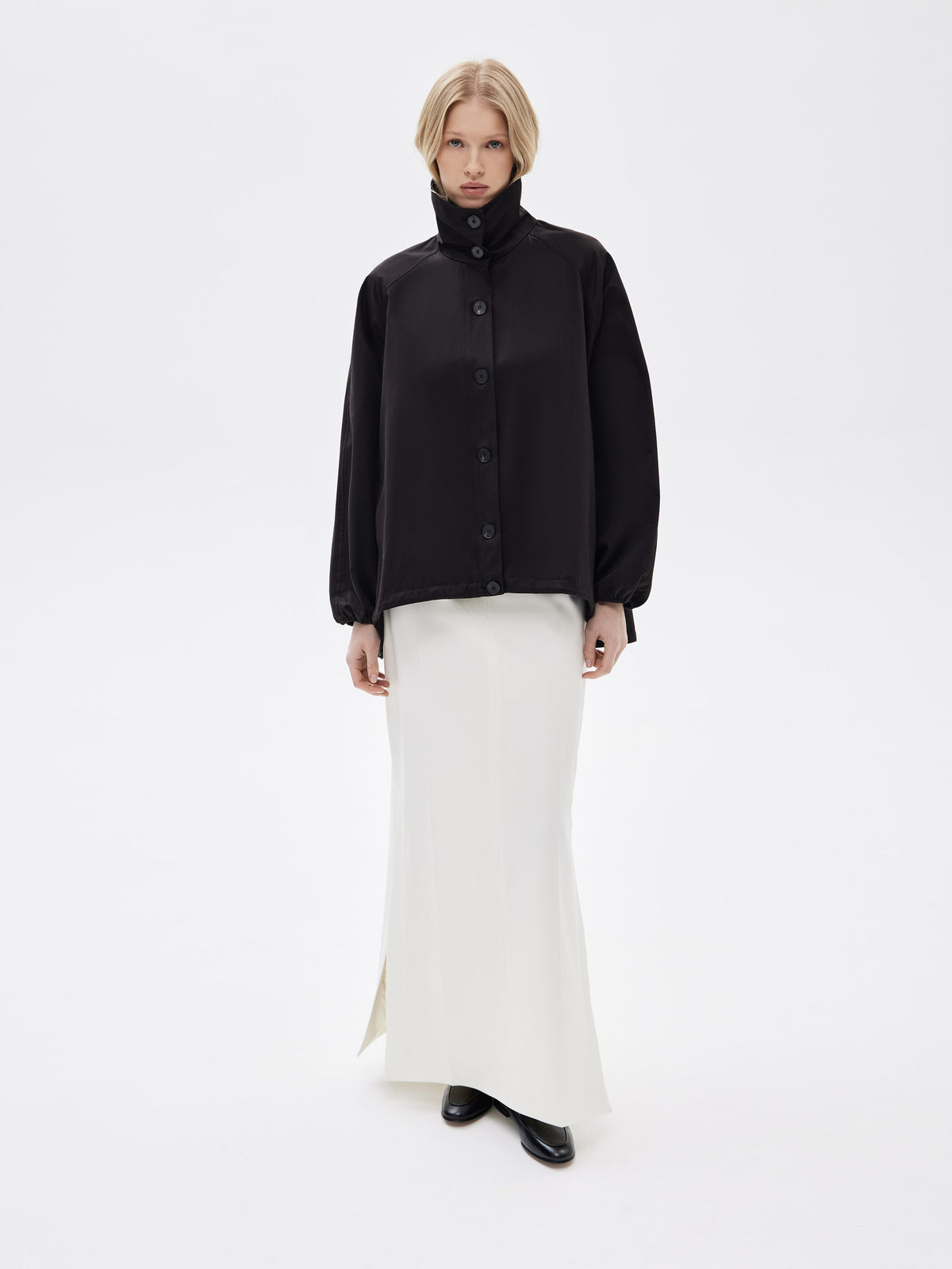 High Collar Trench Jacket