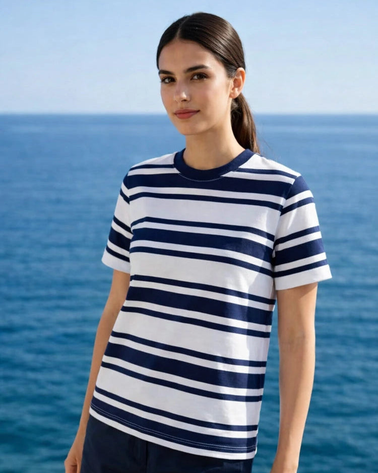 Navy Cotton Tee