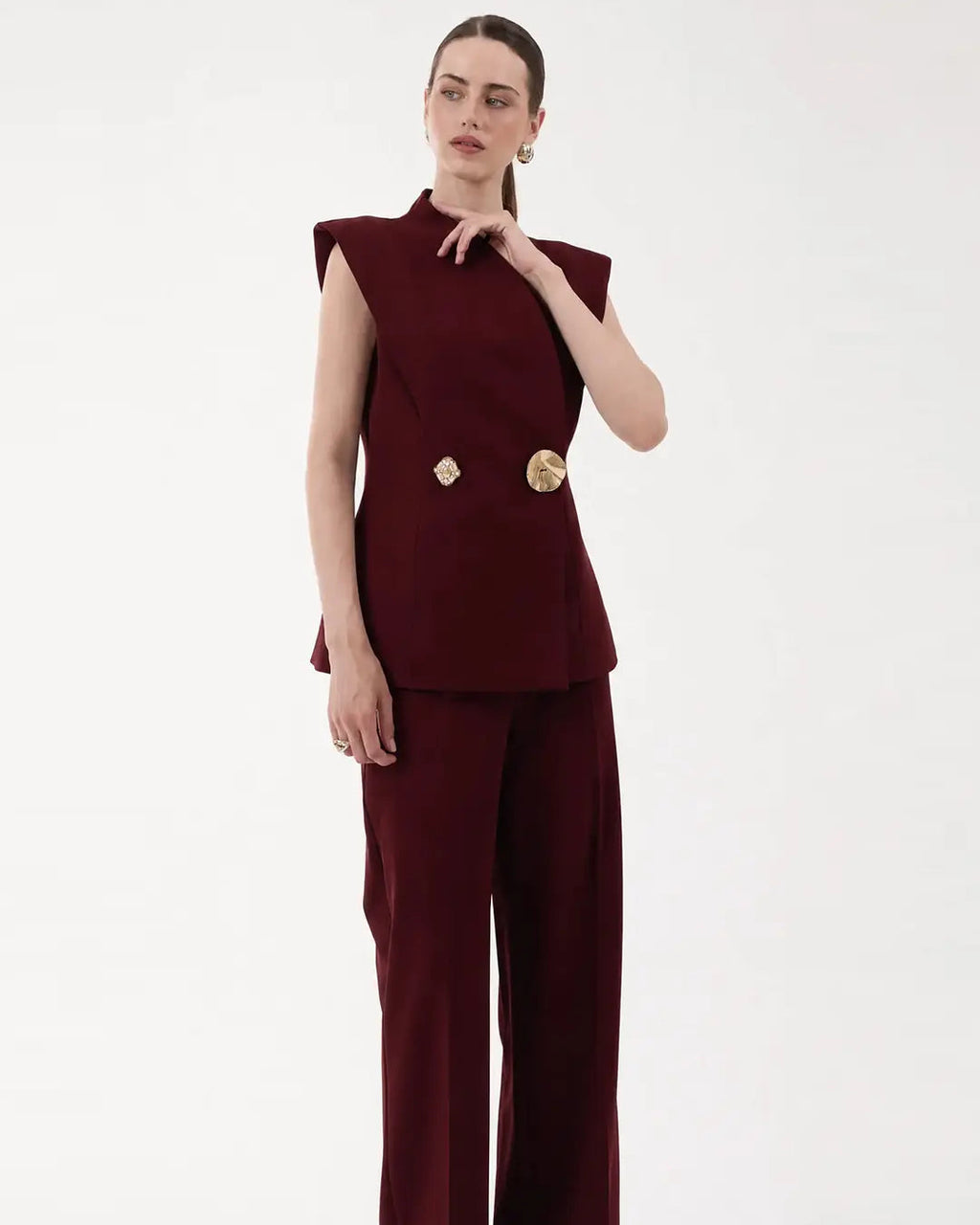 Jewel Brooch Two-Piece