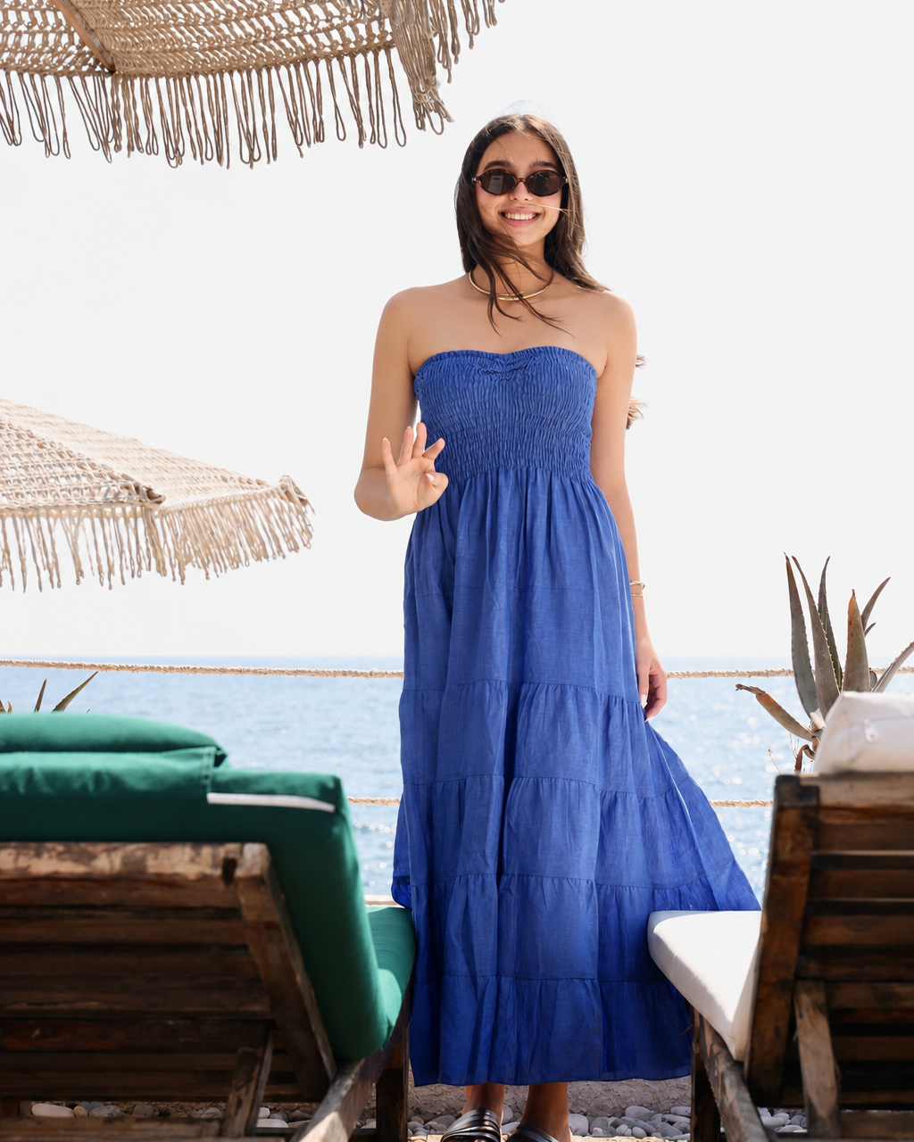 Strapless Tiered Dress