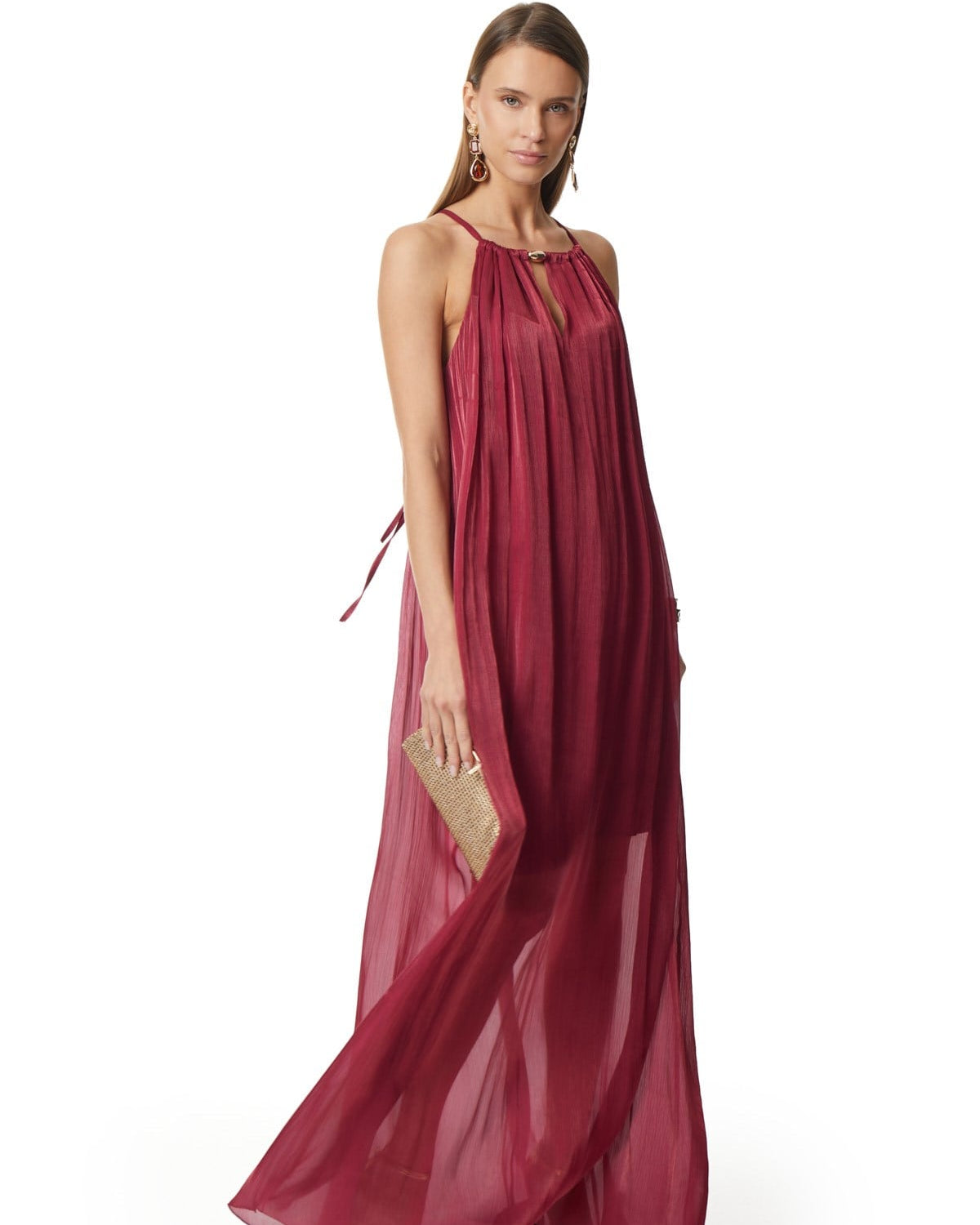 Sheer Halter Dress
