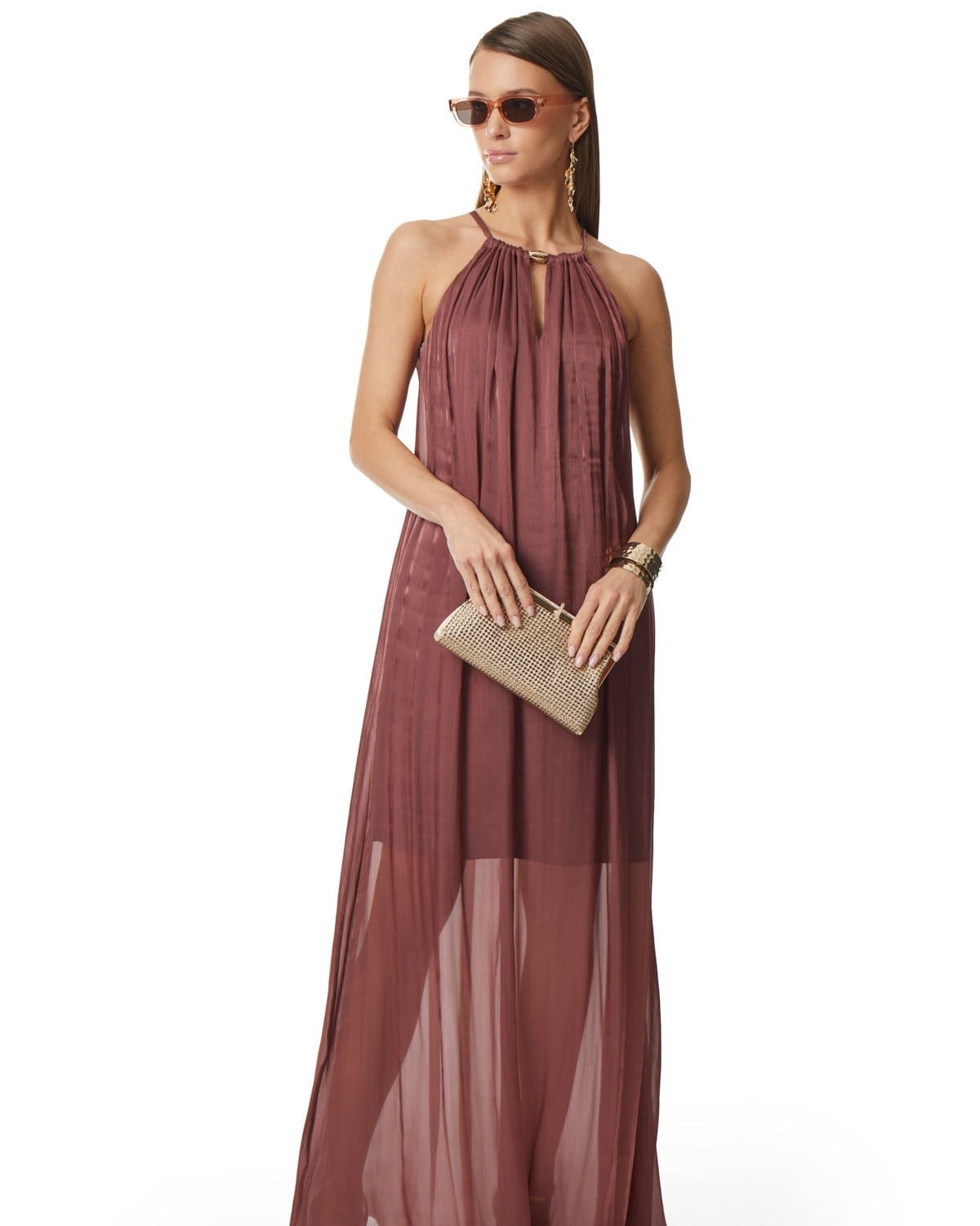 Sheer Halter Dress
