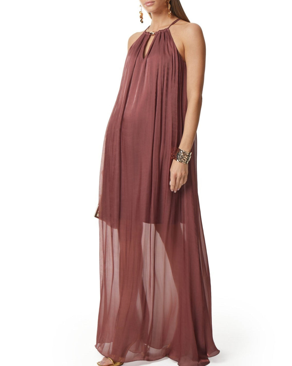 Sheer Halter Dress